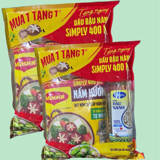  Combo 2 Bịch Hạt Nêm Maggi 800gram +Km Thêm Dầu Ăn Simply 400ML  DATE MỚI  