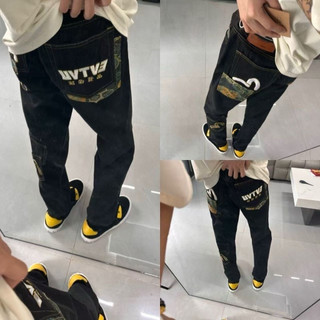 Quần jean thêu hoạ tiết Jacquard thời trang cao cấp, giản dị hợp thời trang dễ phối đồ 2025( có ảnh thật)