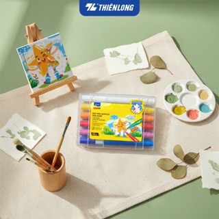  Bút màu Acrylic rửa được Thiên Long 12 24 36 màu Washable Acrylic Markers - Màu lông dễ dàng rửa sạch chồng màu tốt 