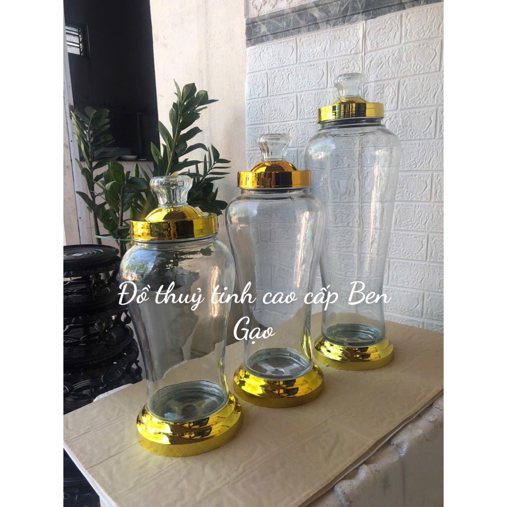 Bình Ngâm Rượu Thuỷ Tinh 3 Lít, 4 Lít, 7 Lít Có Vòi và Không Vòi ( Vòi đỏ )