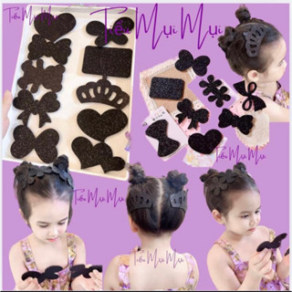  Sét 10 miếng dán tóc ánh nhũ kim tuyến loại đẹp 