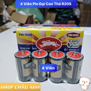 [ComBo] 6 Viên Pin Đại Con Thỏ R20S Chính Hãng, 6 Pin Mắt Trâu- Chính Hãng .[TTCA]