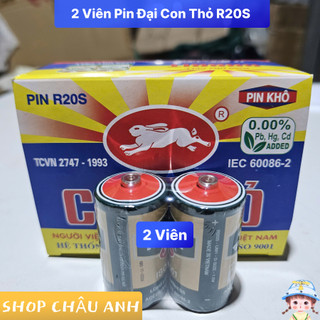 [ComBo] 6 Viên Pin Đại Con Thỏ R20S Chính Hãng, 6 Pin Mắt Trâu- Chính Hãng .[TTCA]