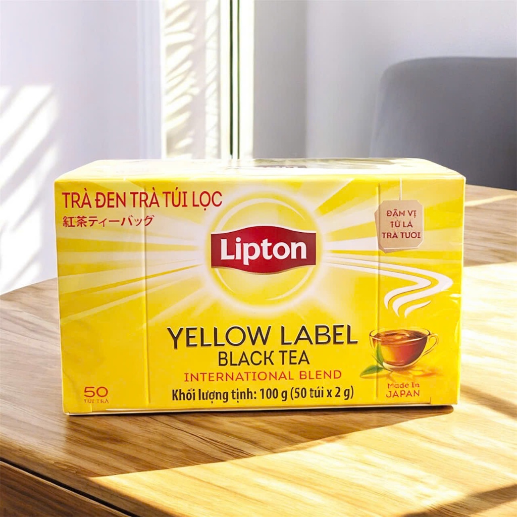 Trà Lipton Nhãn Vàng Túi Lọc Trà Đen Đậm Vị Từ Lá Trà Tươi
