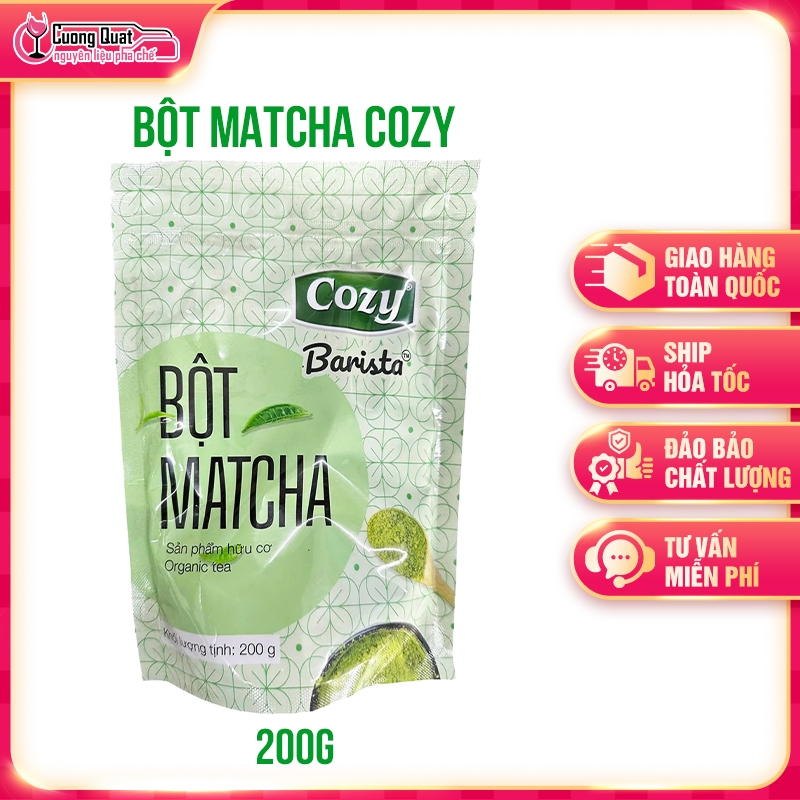 Bột Matcha Cozy 200gr Thơm đậm vị