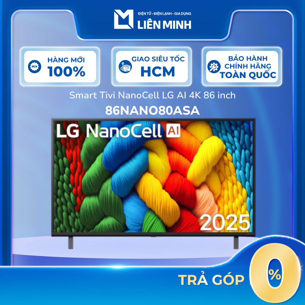 86NANO80ASA 86 Inch | 75NANO80ASA 75 Inch - Smart Tivi NanoCell LG AI 4K [SHIP 0Đ HCM]