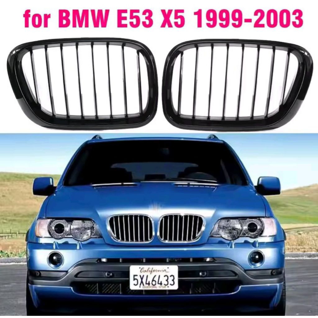 1 Cặp Lưới Tản Nhiệt Phía Trước Cho BMW X5 E53 1999 - 2003