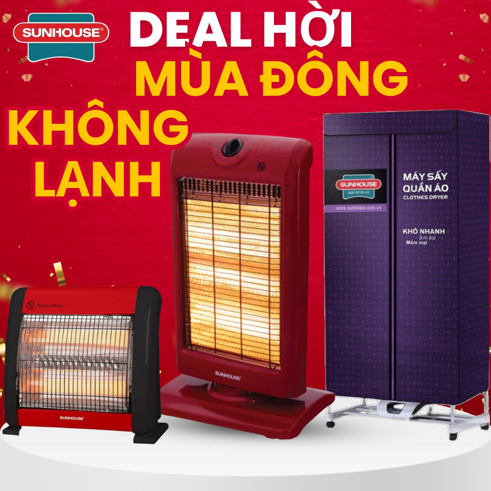 Máy Sưởi - Tủ sấy quần áo sunhouse shd2707 sấy 20kg - Khử khuẩn - Sấy khô - Hàng chính hãng bảo hành 12 tháng