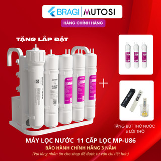   TẶNG LẮP ĐẶT Máy lọc nước để gầm MUTOSI 11 CẤP LỌC hydrogen ion kiềm MP-U86 - BẢO HÀNH 3 NĂM TẠI NHÀ 