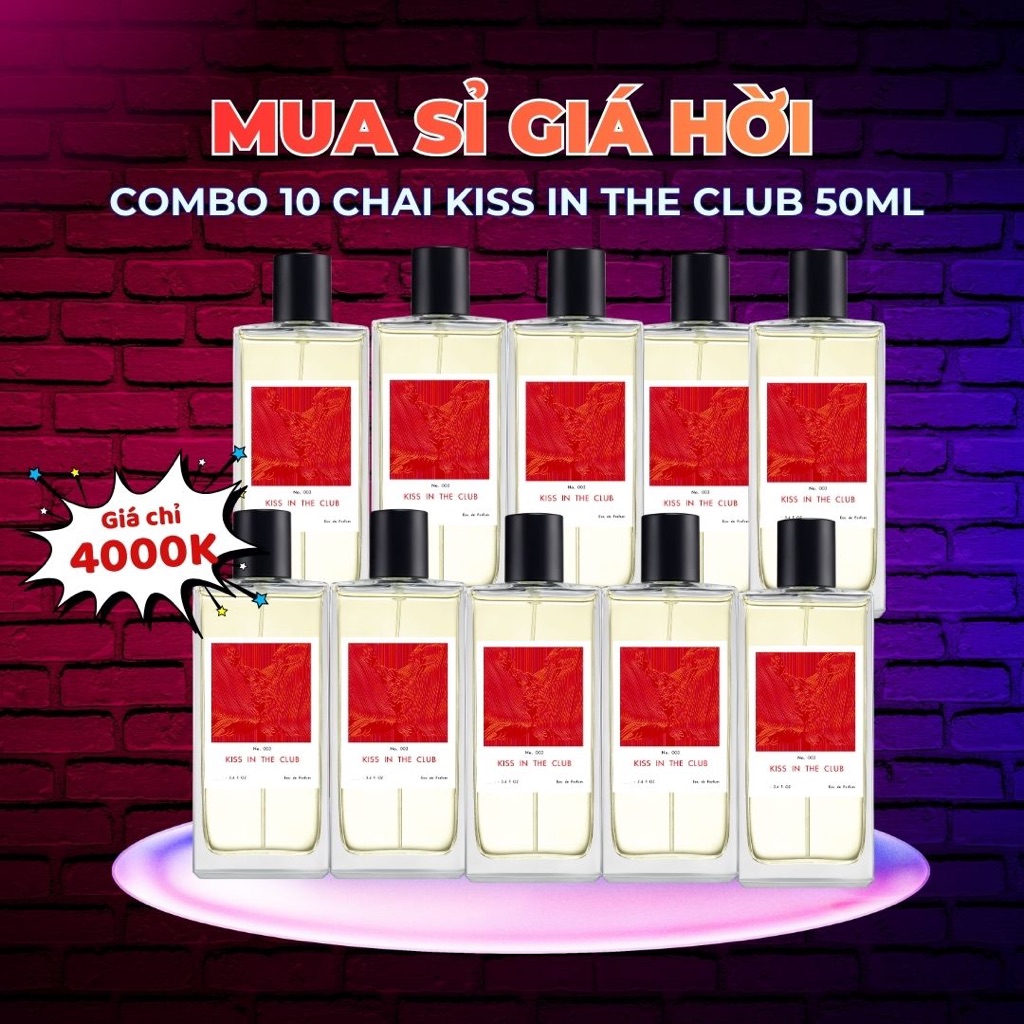 [MUA SỈ GIÁ HỜI] Combo Nước Hoa Unisex F Fresh Spray 50ML Kiss In The Club và Chill In The Wood