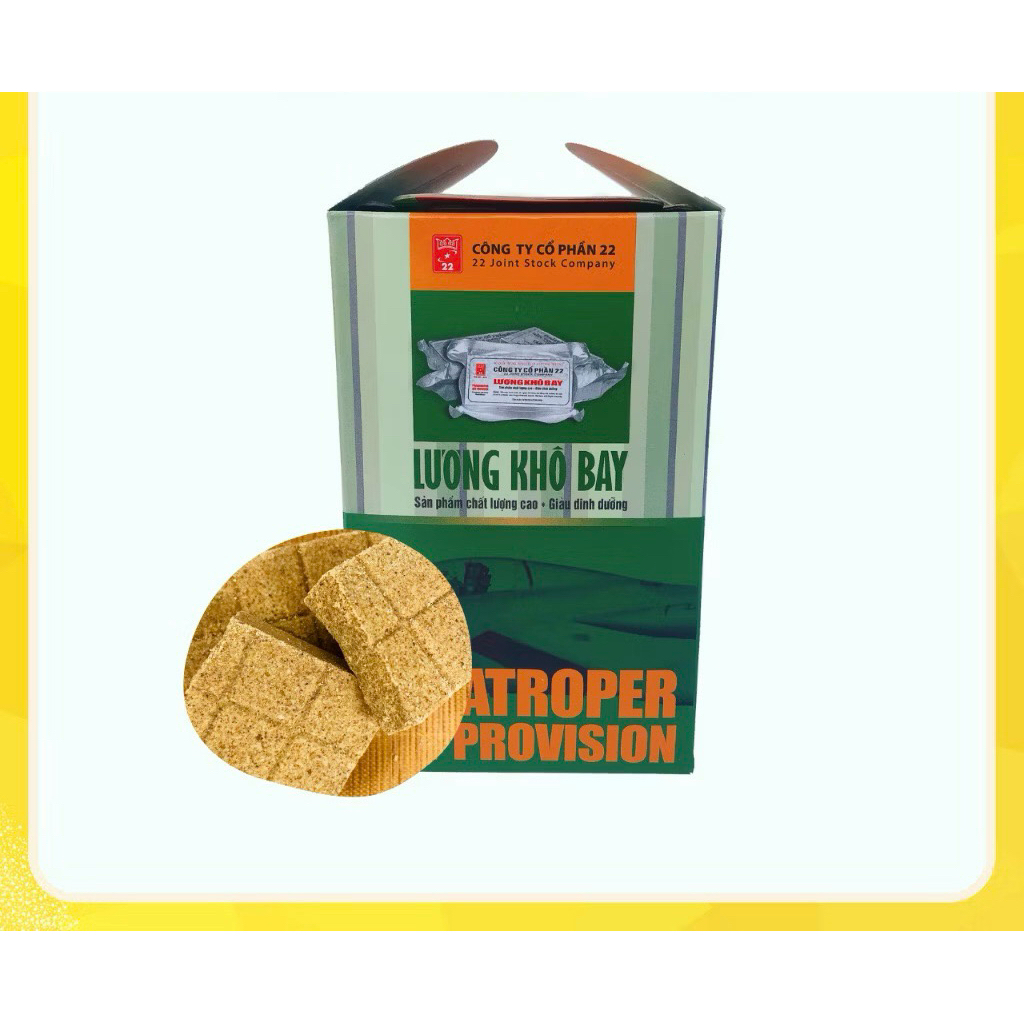 lương khô bay 22,10gói 1kg lương khô quân đội 22 thơm ngon bổ dưỡng