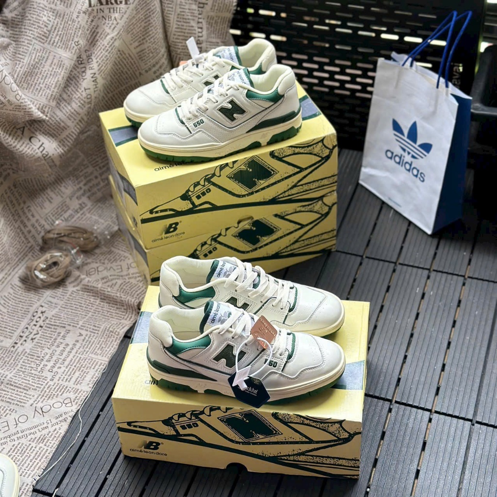 Giày Thể Thao New Balance 550 Xanh Kem NB Green