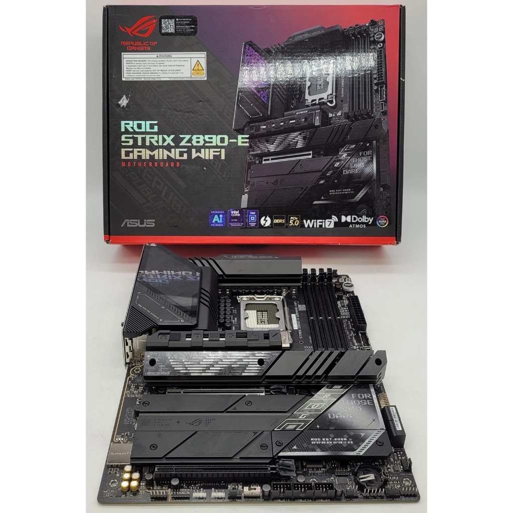 Bo mạch chủ cho CPU Intel Core Ultra : Asus ROG Strix Z890-A /Z890-F /Z890-E Gaming Wifi [used, BH 6