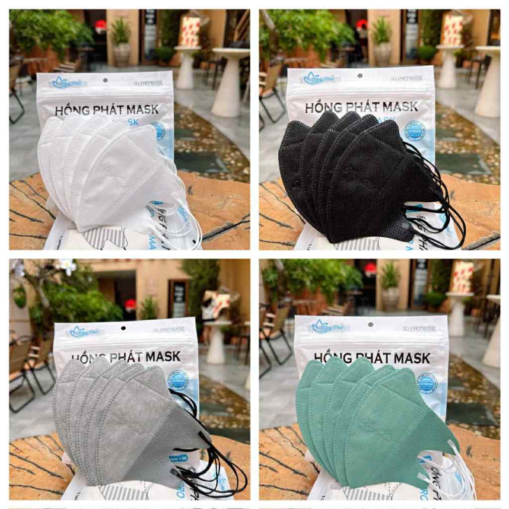 Thùng 300 Cái Khẩu Trang 5D Mask Hồng Phát