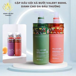  Dầu Gội Và Dầu Xả Bưởi Kích Mọc Tóc Giảm Gãy Rụng Valert Grapefruit 850ml 