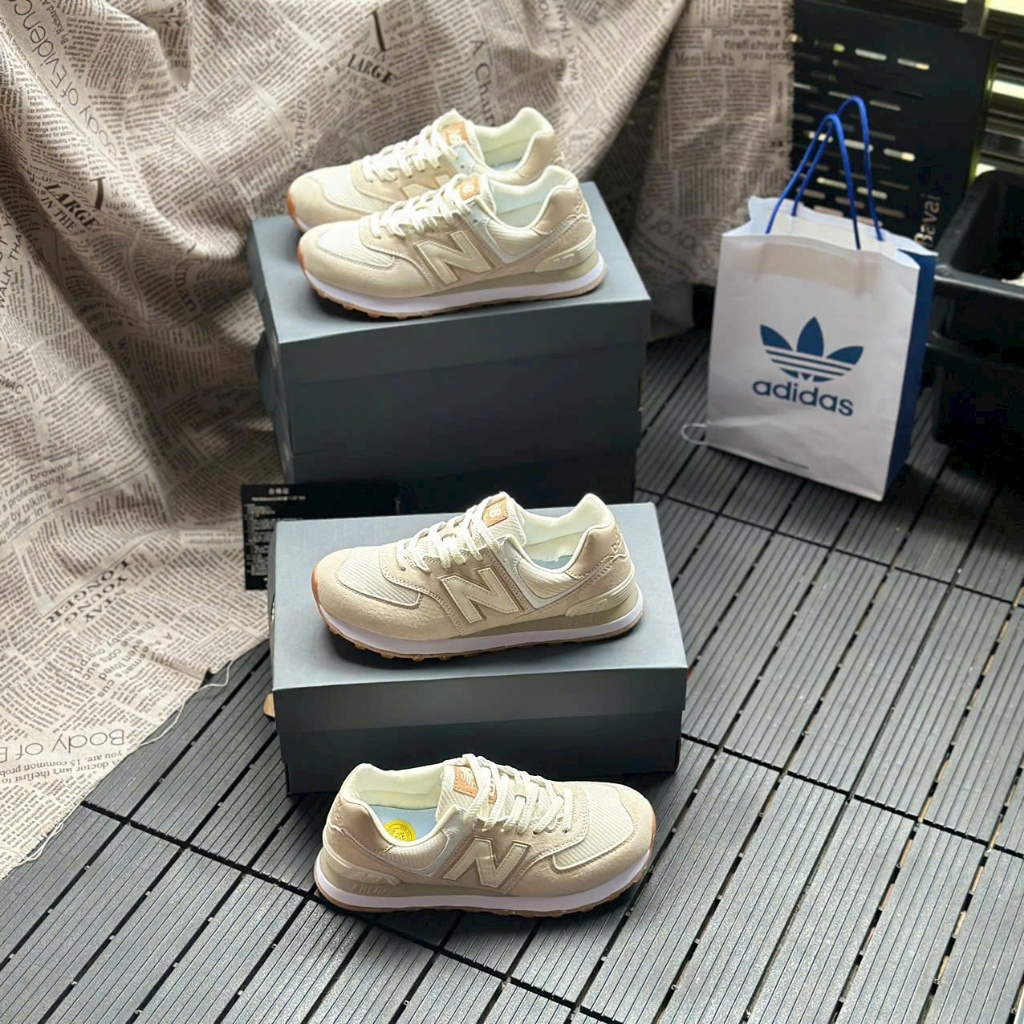 Giày Thể Thao New Balance 574 Hồng Kem