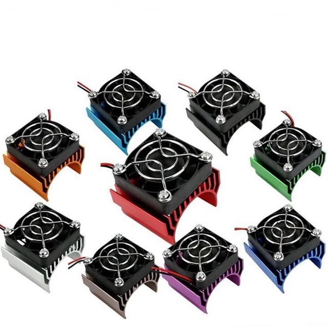 [8xrc8]Quạt tản nhiệt 30-40mm motor 3650 540 550 wltoys 144010 124017 124007 hsp 94111 94107 Scx10
