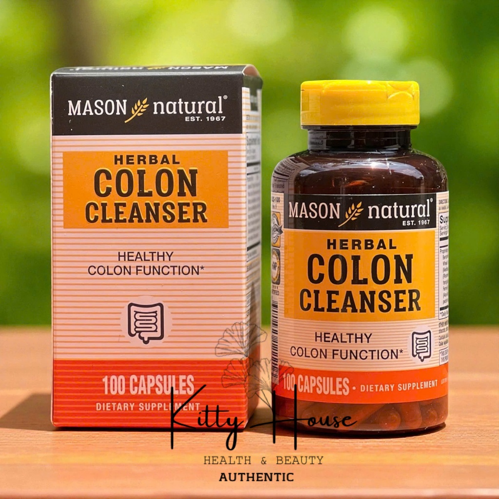 Viên uống thải độc đại tràng Mason Natural Colon Herbal Cleanser lọ 60 viên và 100 viên