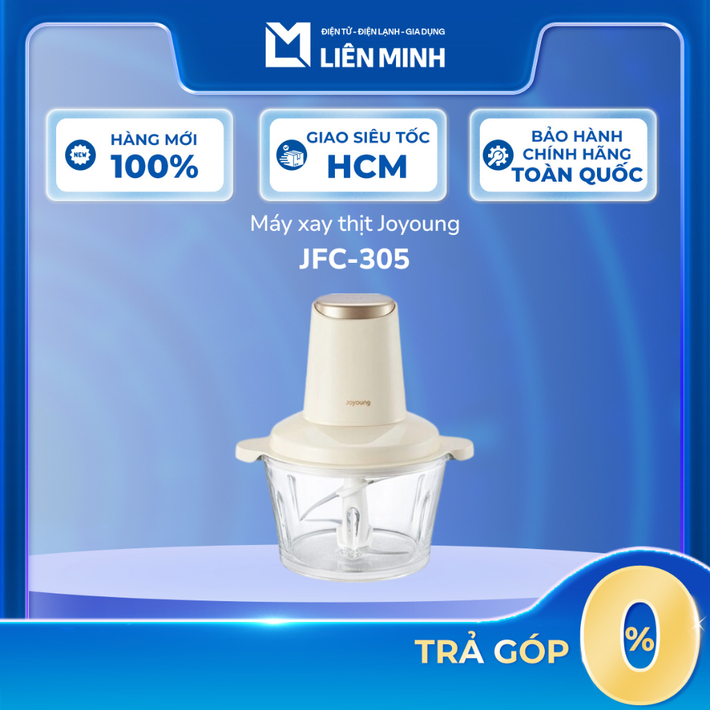 Máy Xay Thịt Đa Năng Joyoung JFC-808 ( 1.8L, Đen) / JFC-305 ( 2L, Trắng Kem) - Công Suất 300W - Nút 