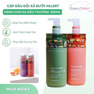  Dầu Gội Xả Bưởi VALERT GRAPEFRUIT 850ML Phục Hồi Chống Rụng Kích Mọc Tóc 