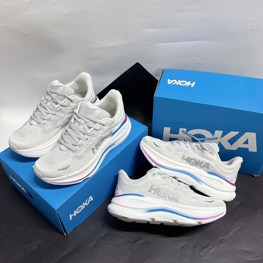 GIÀY Thể Thao HOKA Bondi 9 Wide Cosmic Grey/White