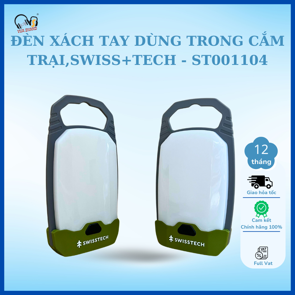 Đèn xách tay dùng trong cắm trại , Swiss + tech - ST001104 chính hãng