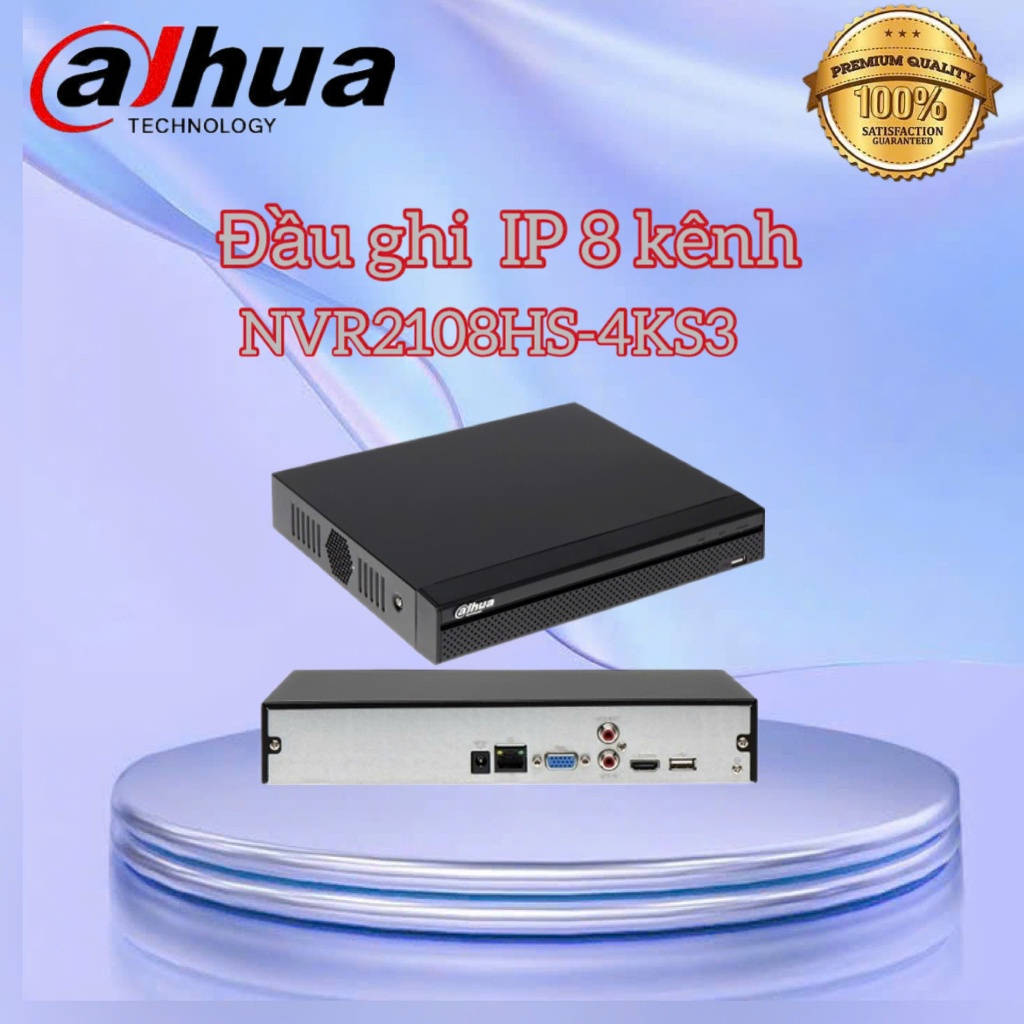 Đầu ghi hình IP 8 kênh DAHUA DHI-NVR2108HS-4KS3 ( GIÁ CHƯA BAO GỒM Ổ CỨNG )