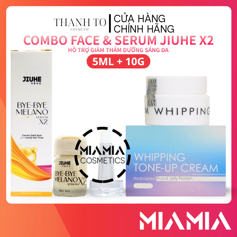 Combo Kem Face Jiuhe Thanh Tô + Serum Thâm Jiuhe Thanh Tô Cosmetics Giá Sỉ Chính Hãng