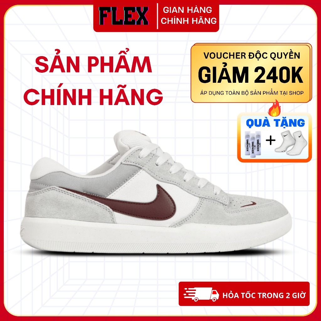 Giày Thời Trang Nike SB Force 58 ‘Light Smoke Burgundy’ FQ7637-001 chính hãng FLEX SHOES