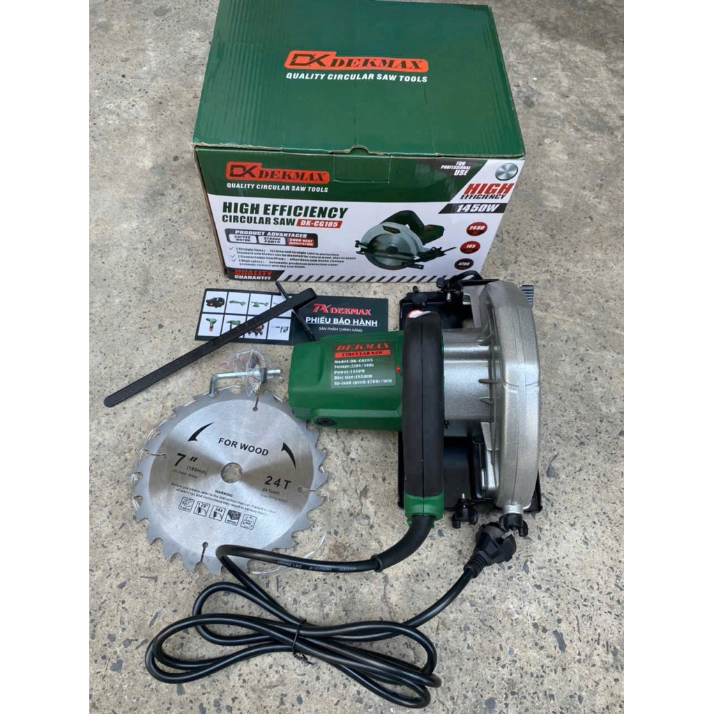 máy cưa gỗ rẻ 180mm (có lưỡi 1t8 kèm) 1450W