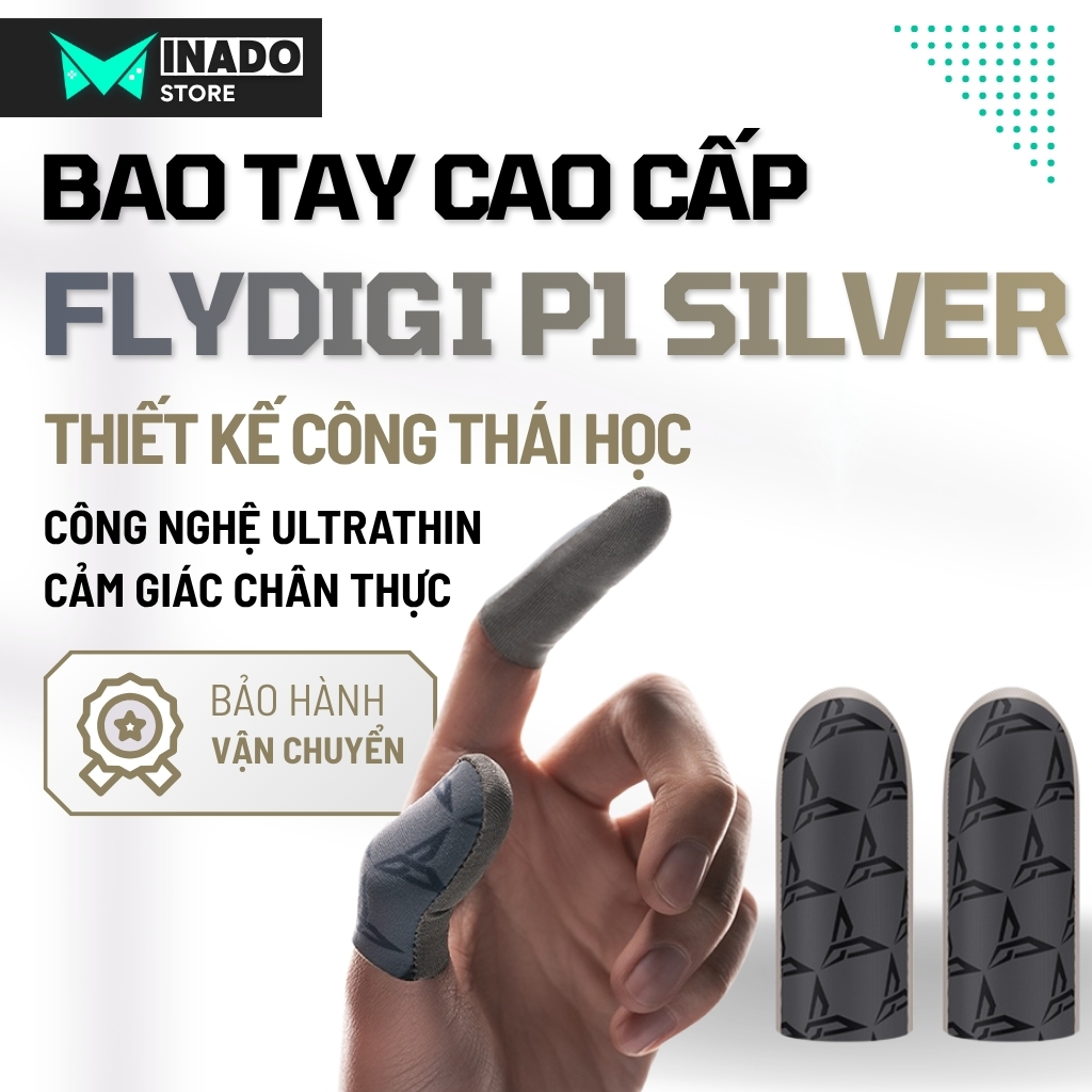 Bao tay chơi game siêu nhạy giá rẻ cao cấp FF Pubg Liên Quân Flydigi 5 MINA Shezi găng tay chơi game chống mồ hôi Minado