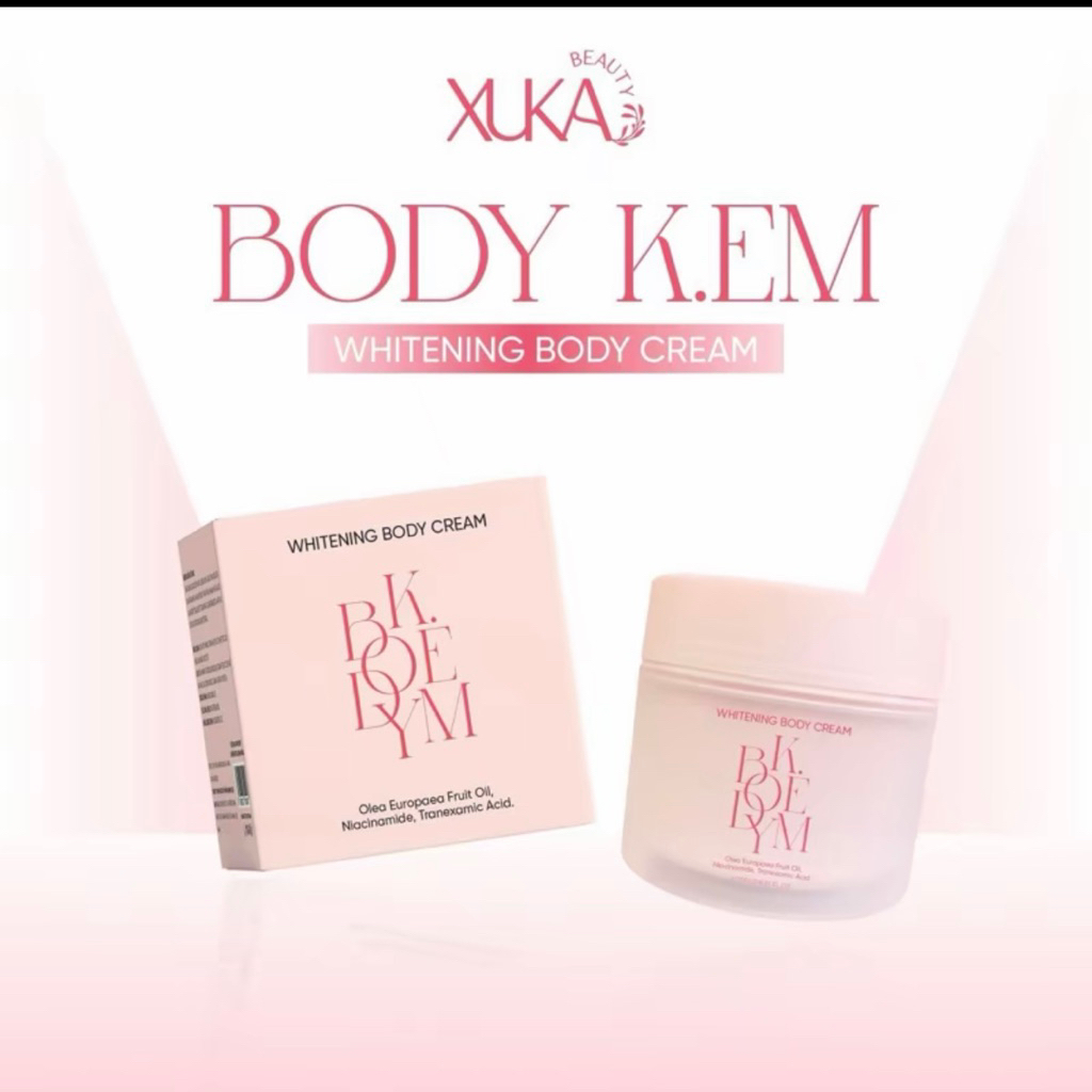 Kem Body XuKa K.EM Whitening Cream 250g Giúp Dưỡng Trắng Mịn Da