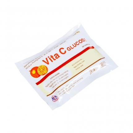 Viên ngậm vitamin C - Vita C Glucose Mekophar - Gói 24 viên.