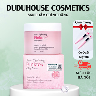  Mặt Nạ Đất Sét Derladie Pore Tightening Vegan Pink Tox Clay Mask Kiểm Soát Dầu Nhờn 120g Duduhouse 