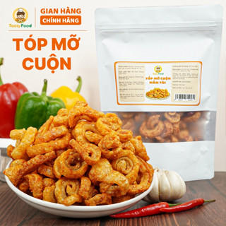  Tóp mỡ cuộn mắm tỏi giòn Tasty Food - Túi zip 500g - Hút chân không 