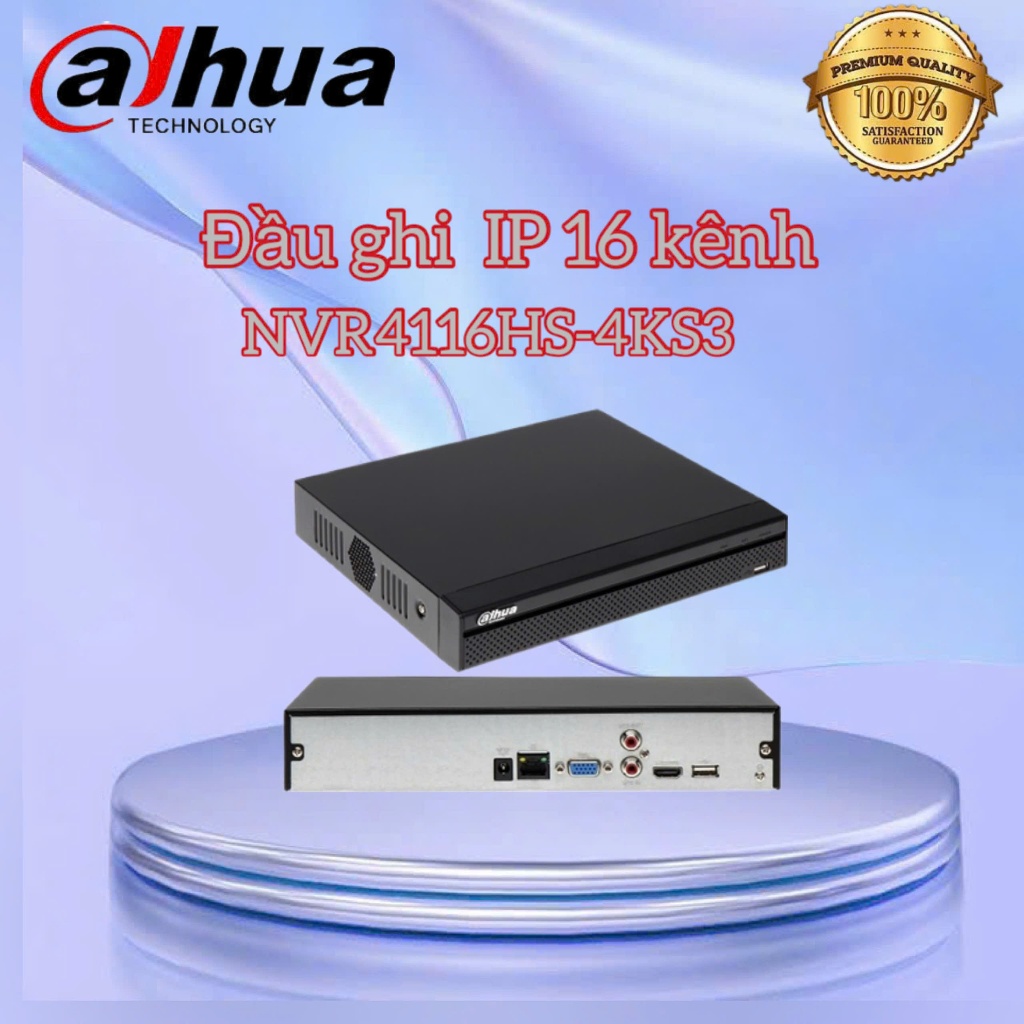 Đầu ghi hình camera IP 16 kênh DAHUA DHI-NVR4116HS-4KS3 ( CHƯA BAO GỒM Ổ CỨNG )
