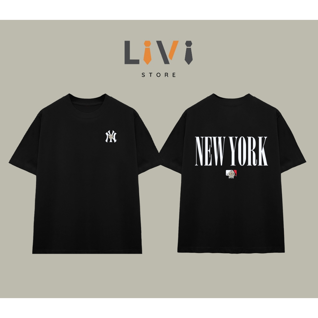 Áo Thun NEW YORK Cotton Cao Cấp Form Rộng LIVI027 - LiVi Store