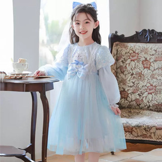 Váy đầm elsa dài tay cho bé gái. Váy đầm cho bé