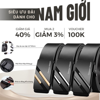 Thắt lưng nam Dabaraac da cao cấp khóa kim loại tự động không gỉ - Cam kết bảo hành 12 tháng TL71