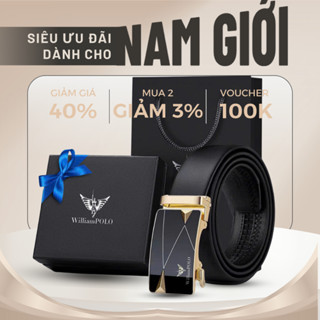 Thắt lưng nam da cao cấp mặt kim loại khóa tự động sang trọng lịch lãm thương hiệu DABARAAC TL87
