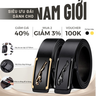 Thắt lưng nam DABARAAC da cao cấp khóa kim loại tự động không gỉ - Cam kết bảo hành 6 tháng TL67