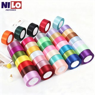 Ruy băng lụa satin cao cấp 4cm (dài 22m) – Gói quà, làm hoa, đồ handmade.