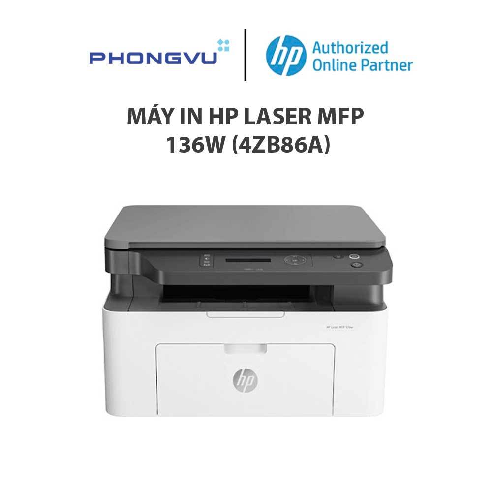 Máy in HP Laser MFP 136w (4ZB86A) - Bảo hành 12 tháng