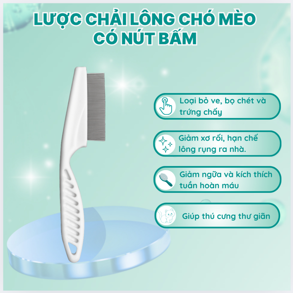 Lược Chải Ve Chó Mèo MASTERCARE Tiện Dụng, Giải Pháp Hiệu Quả Cho Bộ Lông Sạch Khỏe