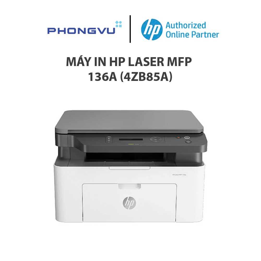 Máy in HP Laser MFP 136a (4ZB85A) - Bảo hành 12 tháng