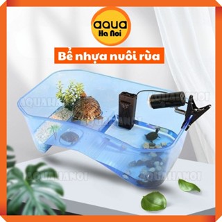  Bể nuôi rùa hồ nuôi rùa bằng nhựa hình chữ nhật bể rùa có đảo phơi nắng máng leo chỗ ăn 
