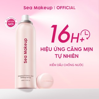 [MỚI] Xịt khoá nền Sea Makeup Stayput Prime & Set Setting Spray Hỗ trợ dưỡng ẩm lâu trôi và hiệu quả lì mịn 100ml