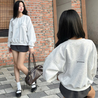    Lót Nhung  Áo Baby Sweater Chất Liệu Nỉ Lót Nhung Đáp 2 Mặt In Chữ " Treesoutside" 