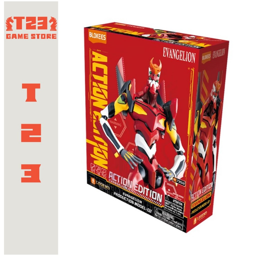 MÔ HÌNH EVANGELION PRODUCTION MODEL-02 ACTION EDITION - BLOKEES - MÔ HÌNH EVA CHÍNH HÃNG BLOKEES
