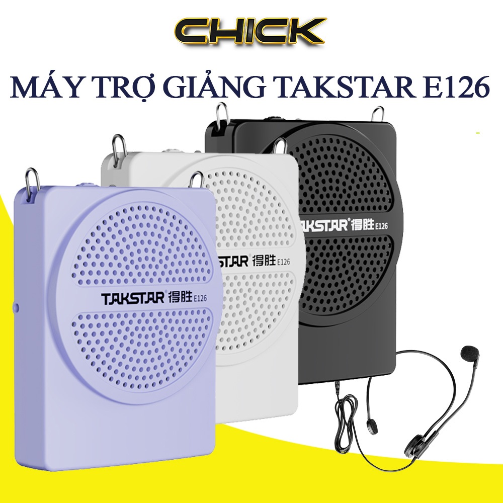 Máy Trợ Giảng TAKSTAR E126 Sử Dụng Trong 15h, Gọn Nhẹ, Loa Trợ Giảng Chính Hãng [BẢO HÀNH 1 NĂM]